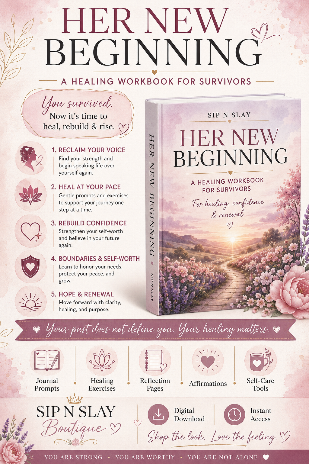 Her New Beginning: A Healing & Empowerment Workbook